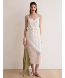 BEMUSE MANSION（ビミューズマンション）の「Jacquard bustier dress - White（ワンピース）」