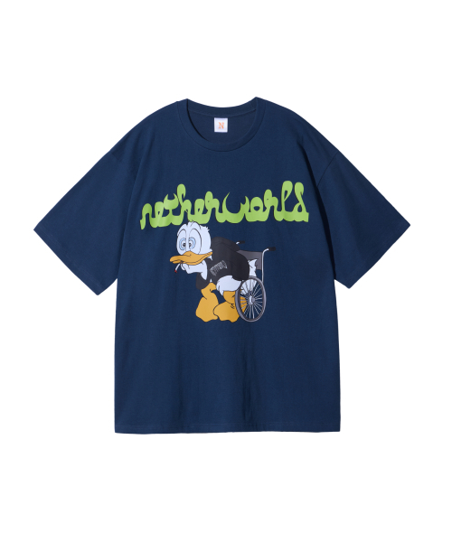 NETHERWORLD(ネザーワールド)の「SMOKING DUCK TEE NAVY(Tシャツ/カットソー・メンズ・その他・LARGE/SMALL/X-LARGE)」の2枚目の写真