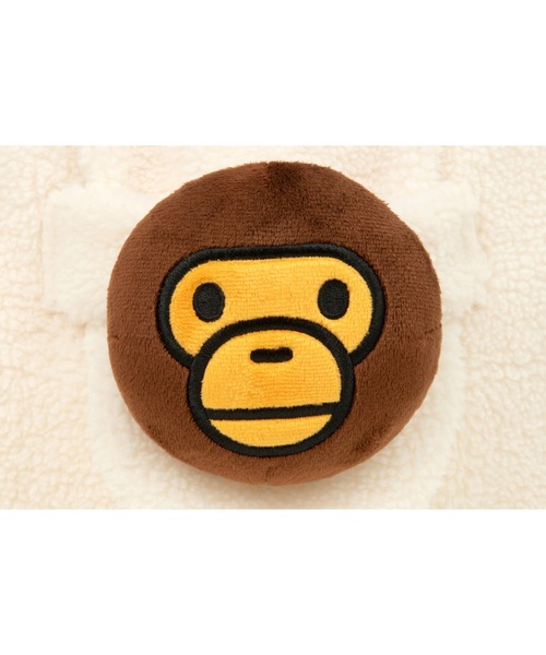 BABY MILO ブラウン ファートートバッグ BABY MILO FAUX FUR LARGE TOTE BAG（トートバッグ）｜A BATHING APE