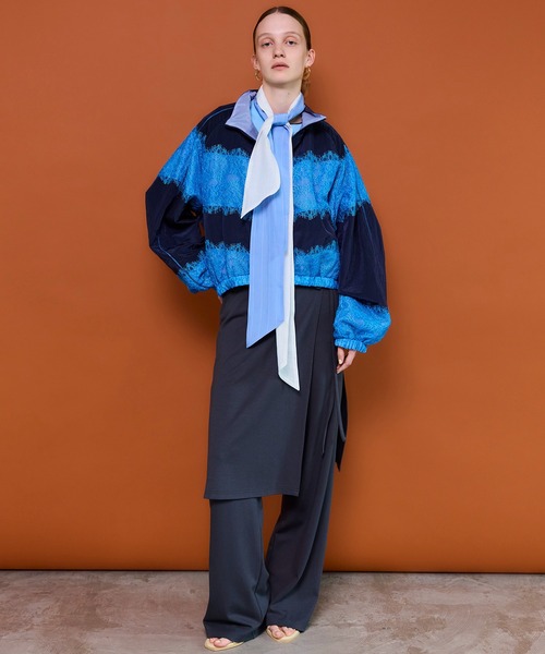 Side Gathered Wrap Skirt Pants/サイドギャザーラップスカートパンツ