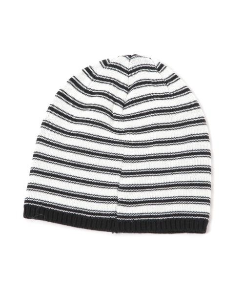 3.3 Field Trip （3.3フィールドトリップ）の「3.3 Field Trip／ボーダーニットビーニー（ニットキャップ/ビーニー・レディース・ライトブルー/アイボリー・FREE）」の3枚目の写真