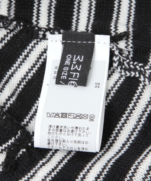 3.3 Field Trip （3.3フィールドトリップ）の「3.3 Field Trip／ボーダーニットビーニー（ニットキャップ/ビーニー・レディース・ライトブルー/アイボリー・FREE）」の7枚目の写真