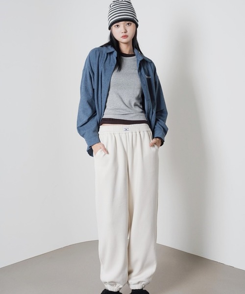 3.3 Field Trip （3.3フィールドトリップ）の「3.3 Field Trip／ボーダーニットビーニー（ニットキャップ/ビーニー・レディース・ライトブルー/アイボリー・FREE）」の9枚目の写真