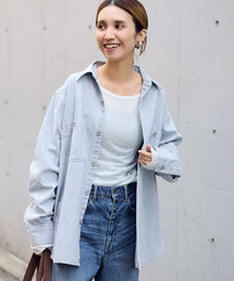 PAYDAY（ペイデイ）の「PAYDAY ペイデイ 別注ヒッコリーシャツブルゾン（シャツ/ブラウス）」