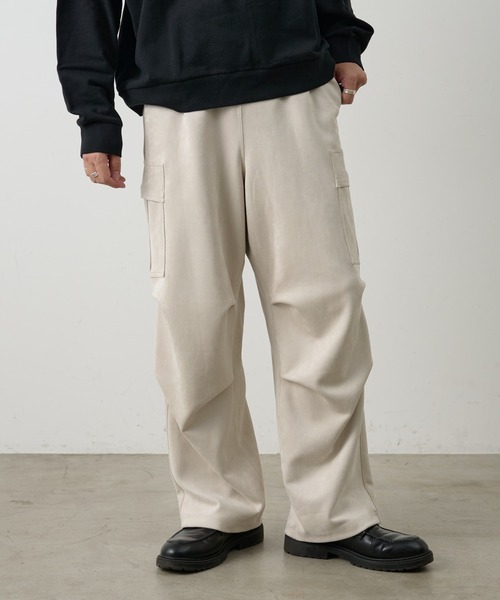 COLONY 2139（コロニートゥーワンスリーナイン）の「シンセティックスエードカーゴパンツ（その他パンツ・メンズ・チャコールグレー/ブラック/アイボリー・LARGE/MEDIUM）」の7枚目の写真