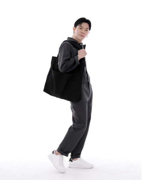 SAINTCREW(セントクルー)の「シティボーイ メガビッグショルダーバッグ CBM-110 ブラック(エコバッグ/サブバッグ・メンズ・その他・フリー)」の5枚目の写真