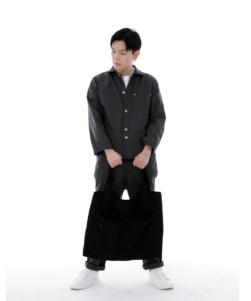 SAINTCREW(セントクルー)の「シティボーイ メガビッグショルダーバッグ CBM-110 ブラック(エコバッグ/サブバッグ・メンズ・その他・フリー)」の6枚目の写真