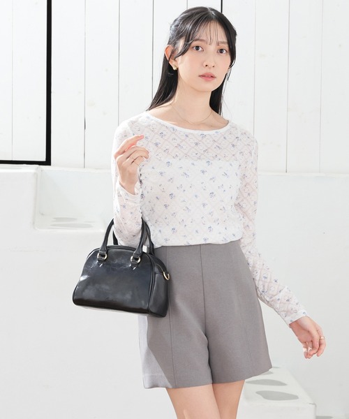 Honeys(ハニーズ)の「総レーストップス(Tシャツ/カットソー・レディース・ホワイト系その他/ホワイト/アイボリー/ブラック・L/M/S)」の16枚目の写真