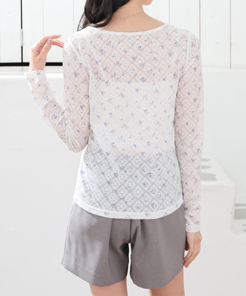 Honeys(ハニーズ)の「総レーストップス(Tシャツ/カットソー・レディース・ホワイト系その他/ホワイト/アイボリー/ブラック・L/M/S)」の19枚目の写真