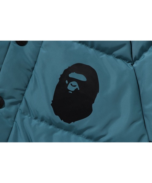 A BATHING APE(アベイシングエイプ)の「BAPE HOODIE DOWN JACKET(ダウンジャケット/コート・キッズ・グリーン/ブラック・140/110/100/120/130)」の8枚目の写真