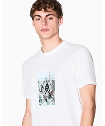 【A|X アルマーニ エクスチェンジ】AXロゴ プリント 半袖クルーネックTシャツ/REGULAR(EC限定カラー含)