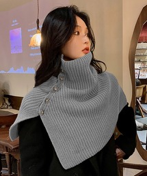 ニット リブ編み」に該当するネックウォーマー/スヌードファッション