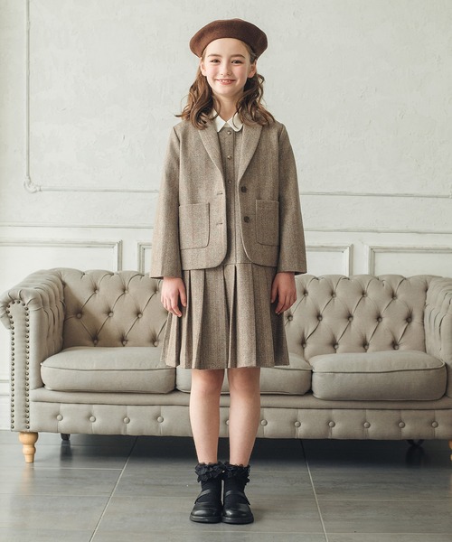 ウール混ヘリンボーンジャケット（テーラードジャケット）｜DRESCCO