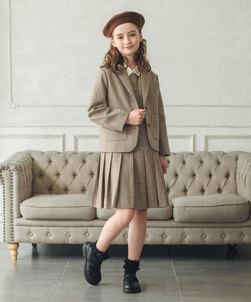 ウール混ヘリンボーンジャケット（テーラードジャケット）｜DRESCCO