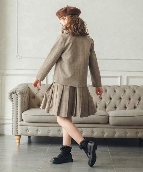 ウール混ヘリンボーンジャケット（テーラードジャケット）｜DRESCCO