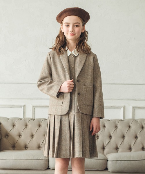 DRAWER 24AWウール　ヘリンボーンケヌキ テーラードジャケット DRAWER 24AWウール ヘリンボーンケヌキ テーラードジャケット DRAWER