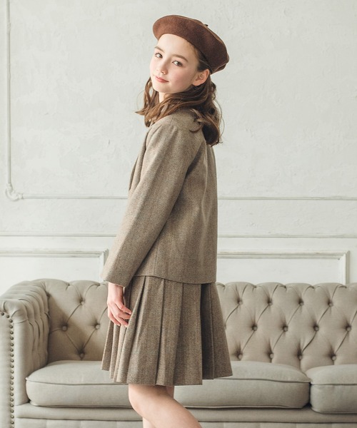 ウール混ヘリンボーンジャケット（テーラードジャケット）｜DRESCCO