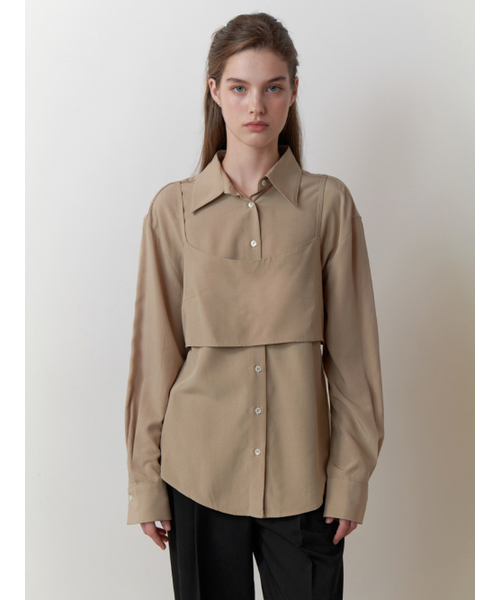 RE_L（リエル）の「Bay bustier blouse_2piece (khaki beige)（シャツ/ブラウス・レディース・その他・FREE）」の3枚目の写真
