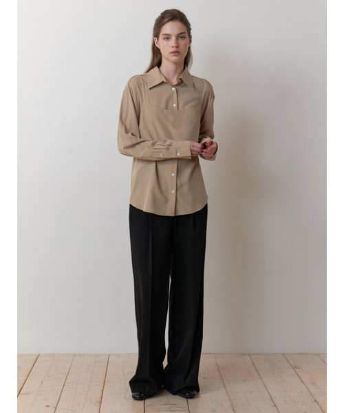 RE_L（リエル）の「Bay bustier blouse_2piece (khaki beige)（シャツ/ブラウス・レディース・その他・FREE）」の6枚目の写真