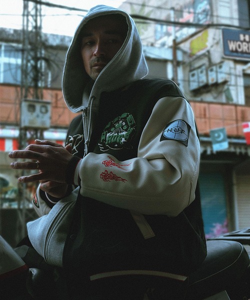 HUF X EVISEN STADIUM LOGO JACKET（ブルゾン）｜HUF（ハフ）の