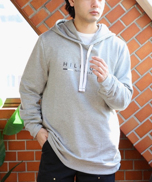 TOMMY HILFIGER(トミーヒルフィガー)の「TOMMY HILFIGER ロゴプルオーバーパーカー(パーカー・メンズ・グレー/ネイビー・X-LARGE/MEDIUM/LARGE)」の5枚目の写真