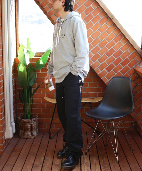 TOMMY HILFIGER(トミーヒルフィガー)の「TOMMY HILFIGER ロゴプルオーバーパーカー(パーカー・メンズ・グレー/ネイビー・X-LARGE/MEDIUM/LARGE)」の12枚目の写真