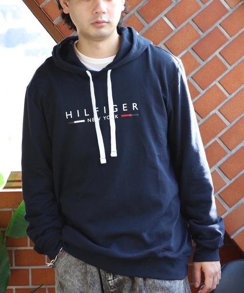 TOMMY HILFIGER(トミーヒルフィガー)の「TOMMY HILFIGER ロゴプルオーバーパーカー(パーカー・メンズ・グレー/ネイビー・X-LARGE/MEDIUM/LARGE)」の14枚目の写真
