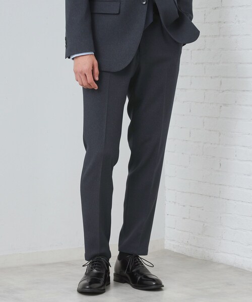 THE SHOP TK (ザ ショップ ティーケー )の「【セットアップ可/防シワ/洗濯機OK】AVANT WOOLYグレンチェックスラックス(その他パンツ・メンズ・グレー系1/ネイビー系1・01/02/03/04)」の2枚目の写真