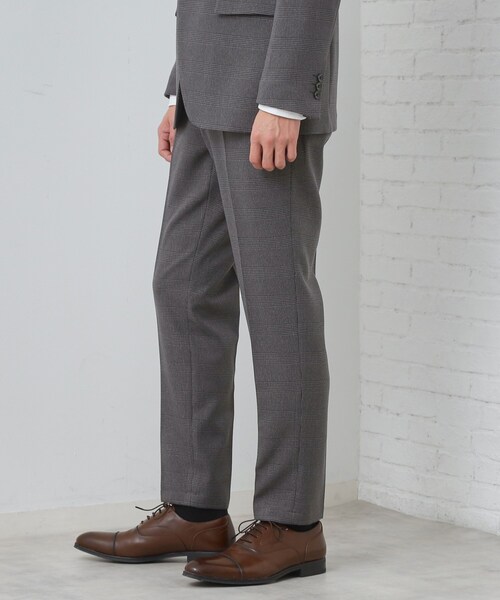 THE SHOP TK (ザ ショップ ティーケー )の「【セットアップ可/防シワ/洗濯機OK】AVANT WOOLYグレンチェックスラックス(その他パンツ・メンズ・グレー系1/ネイビー系1・01/02/03/04)」の9枚目の写真