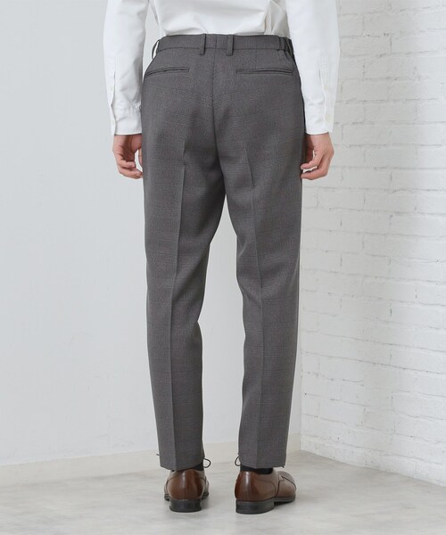 THE SHOP TK (ザ ショップ ティーケー )の「【セットアップ可/防シワ/洗濯機OK】AVANT WOOLYグレンチェックスラックス(その他パンツ・メンズ・グレー系1/ネイビー系1・01/02/03/04)」の15枚目の写真