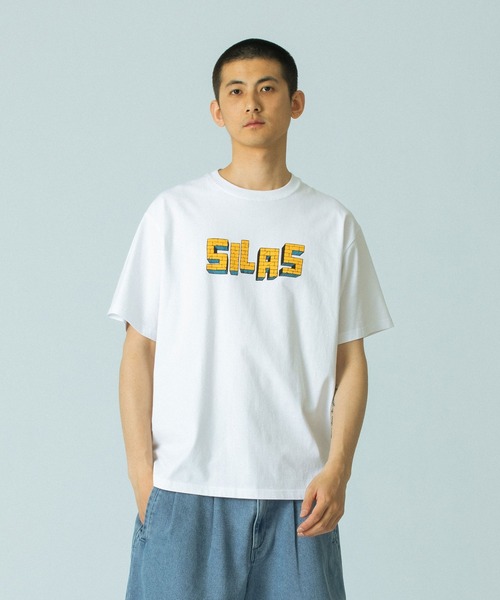 SILAS(サイラス)の「BRICK S/S TEE(Tシャツ/カットソー・メンズ・アッシュ/ブラック/ホワイト・XL/L/M)」の1枚目の写真