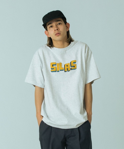 SILAS(サイラス)の「BRICK S/S TEE(Tシャツ/カットソー・メンズ・アッシュ/ブラック/ホワイト・XL/L/M)」の3枚目の写真