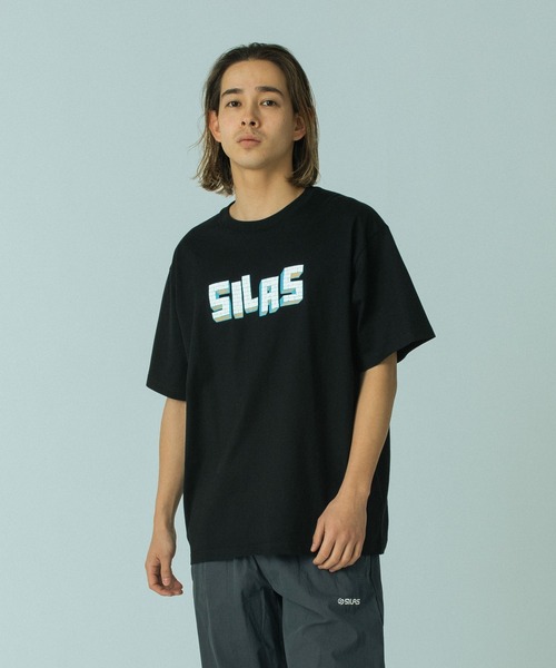 SILAS(サイラス)の「BRICK S/S TEE(Tシャツ/カットソー・メンズ・アッシュ/ブラック/ホワイト・XL/L/M)」の2枚目の写真