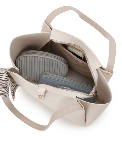 grove（グローブ）の「【人間工学/A4】タックベルトヒネリスカーフトート（トートバッグ・レディース・ブラック/アイボリー系4/ライトグレー・00）」の20枚目の写真