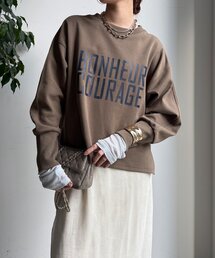 DouDou | 【WEB限定】ポンチサイドファスナーロゴプルオーバー(Tシャツ/カットソー)