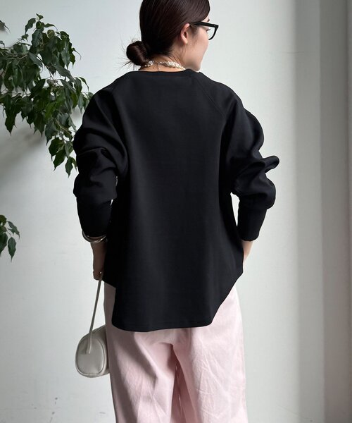 DouDou（ドゥドゥ）の「【WEB限定】ポンチサイドファスナーロゴプルオーバー（Tシャツ/カットソー・レディース・オフホワイト/カーキ/ブラック・FREE）」の22枚目の写真