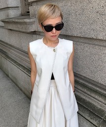 JENNE（ジェンヌ）の「ステッチ配色ジレ（その他トップス）」