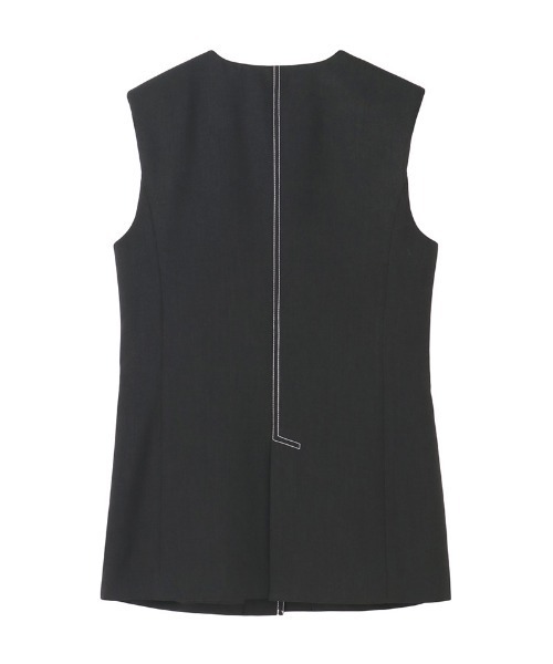 JENNE(ジェンヌ)の「ステッチ配色ジレ(その他トップス・レディース・ブラック/ホワイト・LARGE/MEDIUM/SMALL)」の11枚目の写真