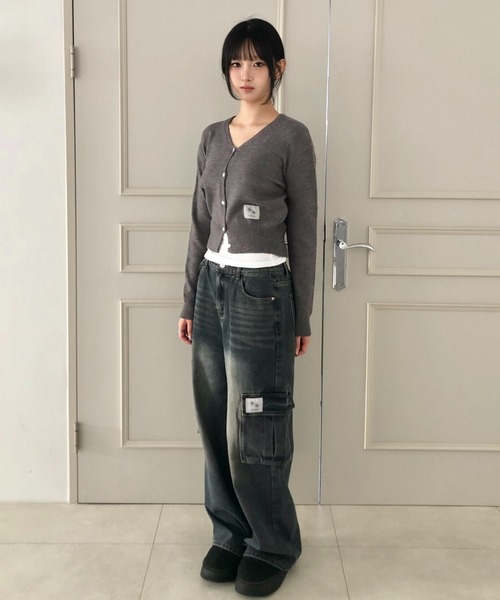 COIRIS_(コイリス)の「◇COIRIS◇ブランド直輸入正規品/ルート カーゴ ワイド デニムパンツ ROUT CARGO WIDE DENIM PANTS(デニムパンツ・レディース・ブルー系その他・M/S)」の6枚目の写真