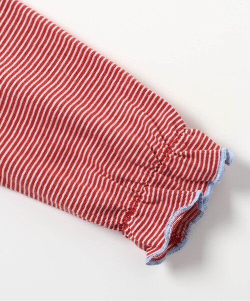 BREEZE（ブリーズ）の「【WEB限定】メローフリル衿Tシャツ（Tシャツ/カットソー・キッズ・ブラック/レッド/ライム/チャコール・140/130/120/110/100/90）」の6枚目の写真