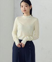 COMME CA ISM | 【宮城舞さん着用】シアー テレコ ハイネックカットソー(Tシャツ/カットソー)