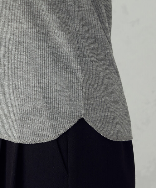 COMME CA ISM（コムサイズム）の「【宮城舞さん着用】シアー テレコ ハイネックカットソー（Tシャツ/カットソー・レディース・イエロー/ホワイト/グレー・X-LARGE/LARGE/MEDIUM/SMALL）」の19枚目の写真