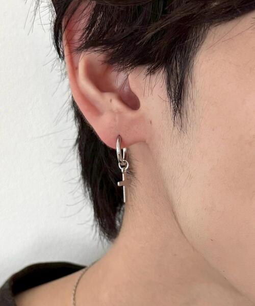 WEGO（ウィゴー）の「WEGO/【2点セット】クロスモチーフステンレスピアス（ピアス（両耳用）・メンズ・その他1/その他2・FREE）」の2枚目の写真