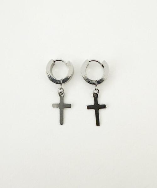 WEGO（ウィゴー）の「WEGO/【2点セット】クロスモチーフステンレスピアス（ピアス（両耳用）・メンズ・その他1/その他2・FREE）」の4枚目の写真