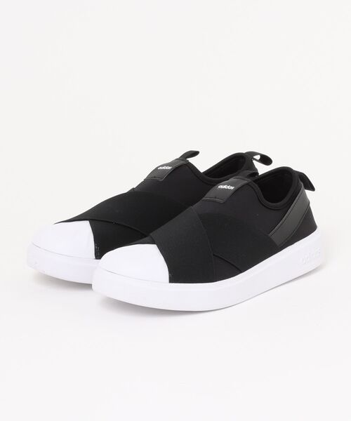 adidas（アディダス）の「ADIDAS アディダス STREETTALK SLIPON ストリートトーク スリッポン KK0372 CORE/FTWR/FTWR（スニーカー・メンズ・ブラック・22.5cm/23.0cm/23.5cm/24.0cm/24.5cm/25.0cm/25.5cm/26.0cm/26.5cm/27.0cm/27.5cm/28.0cm/22.0cm）」の2枚目の写真