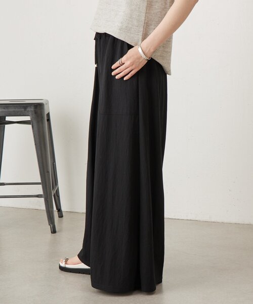 BEARDSLEY（ビアズリー）の「《完売カラー追加検討中》ジャージーワイドパンツ（その他パンツ・レディース・ブラック/サンドベージュ/モスグリーン・2/0/1）」の5枚目の写真