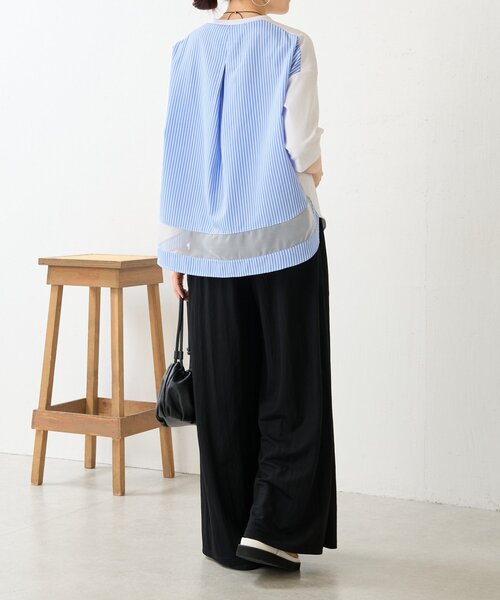 BEARDSLEY（ビアズリー）の「《完売カラー追加検討中》ジャージーワイドパンツ（その他パンツ・レディース・ブラック/サンドベージュ/モスグリーン・2/0/1）」の9枚目の写真