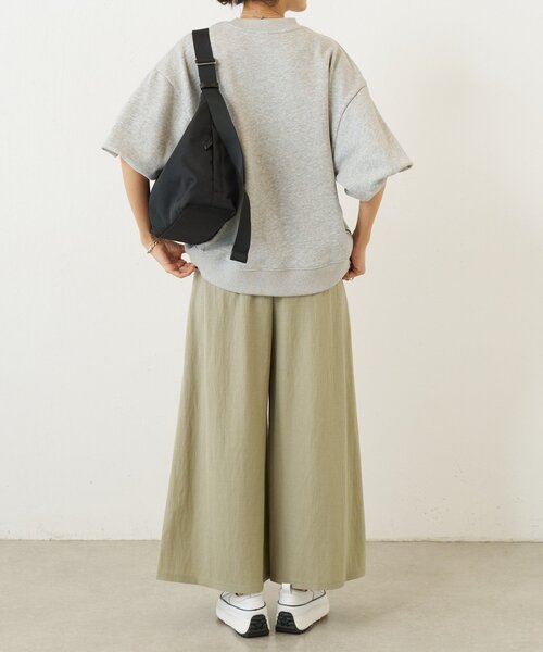 BEARDSLEY（ビアズリー）の「ジャージーワイドパンツ（その他パンツ・レディース・ブラック/サンドベージュ/モスグリーン・2/0/1）」の10枚目の写真