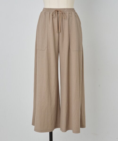 BEARDSLEY（ビアズリー）の「ジャージーワイドパンツ（その他パンツ・レディース・ブラック/サンドベージュ/モスグリーン・2/0/1）」の14枚目の写真