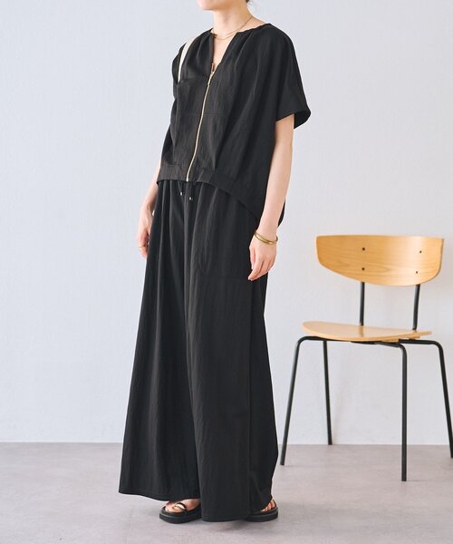 BEARDSLEY(ビアズリー)の「ジャージーワイドパンツ(その他パンツ・レディース・ブラック/サンドベージュ/モスグリーン/ホワイト・2/0/1)」の10枚目の写真